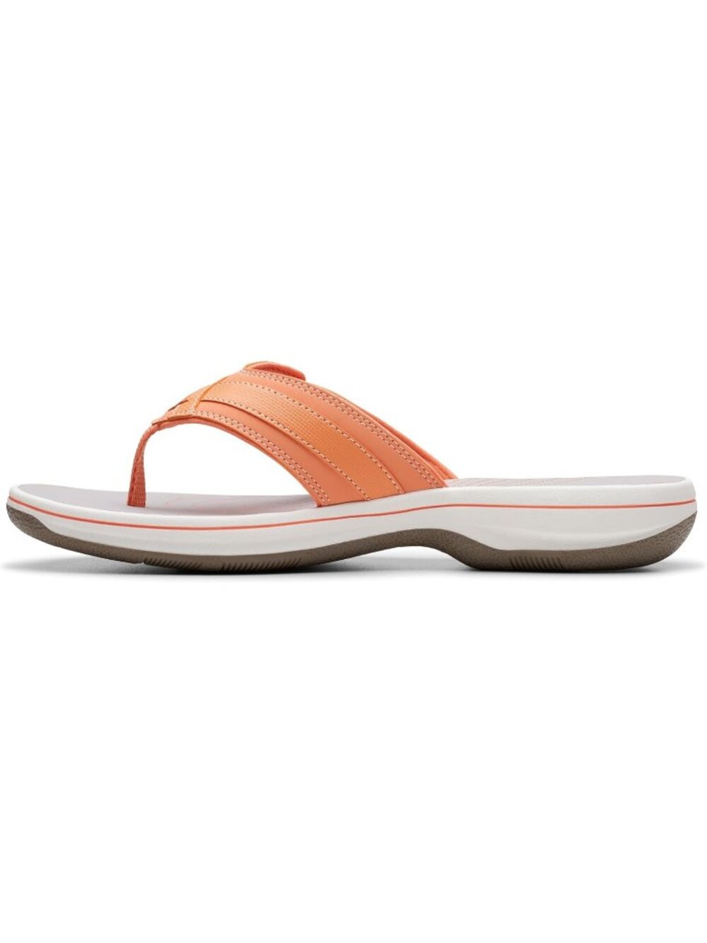 Women's Tangerine Pop Synthetic Thong Open Toe Breeze Sea Flip-Flop Casual Shoes - Picture 3 of 7